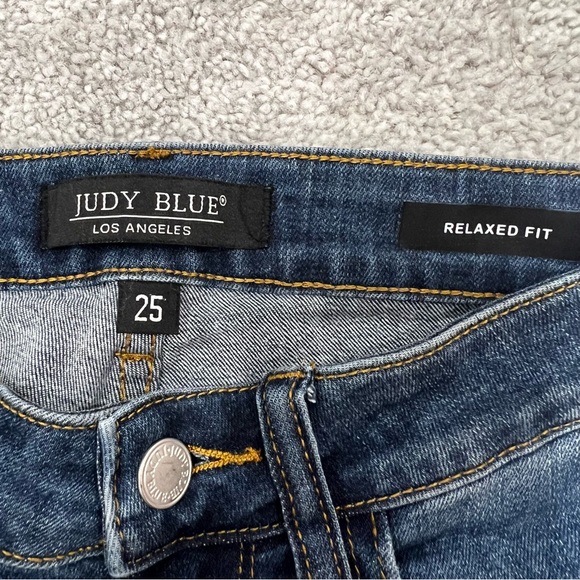 Judy Blue Relaxed Fit Dark Wash Jeans Women’s Sz 25 - Picture 3 of 13